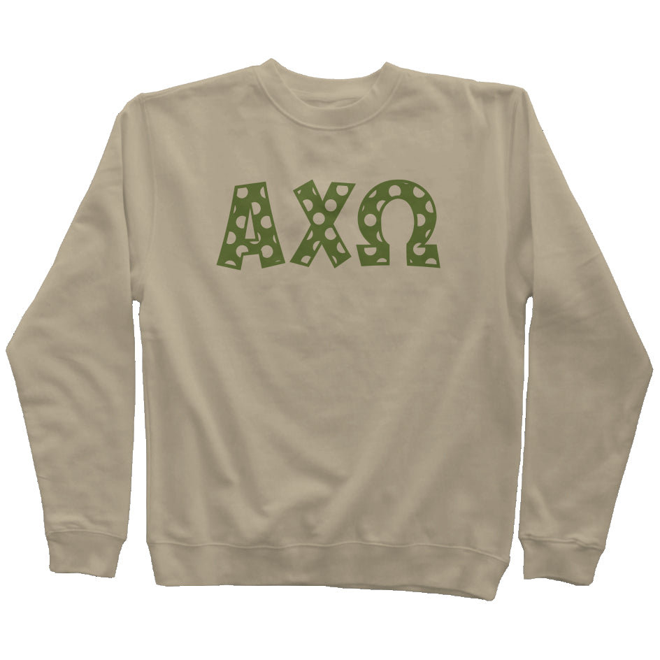 Alpha Chi Omega Polkadot Sweatshirt