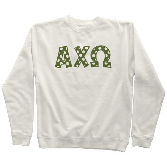 Alpha Chi Omega Polkadot Sweatshirt