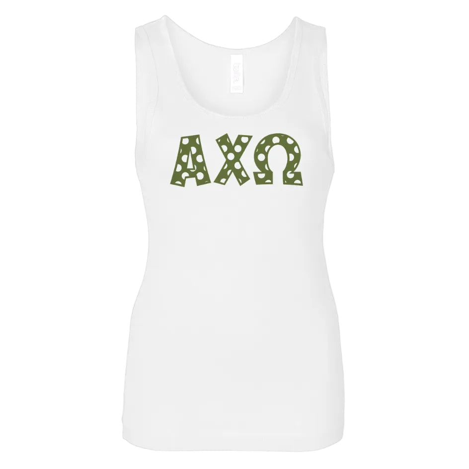 Alpha Chi Omega Polkadot Tank Top