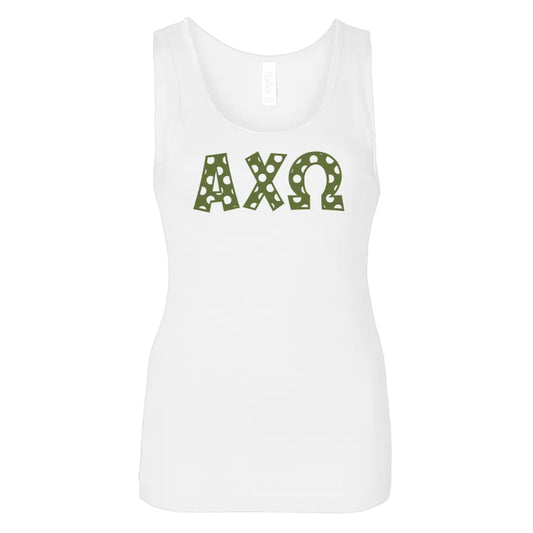Alpha Chi Omega Polkadot Tank Top