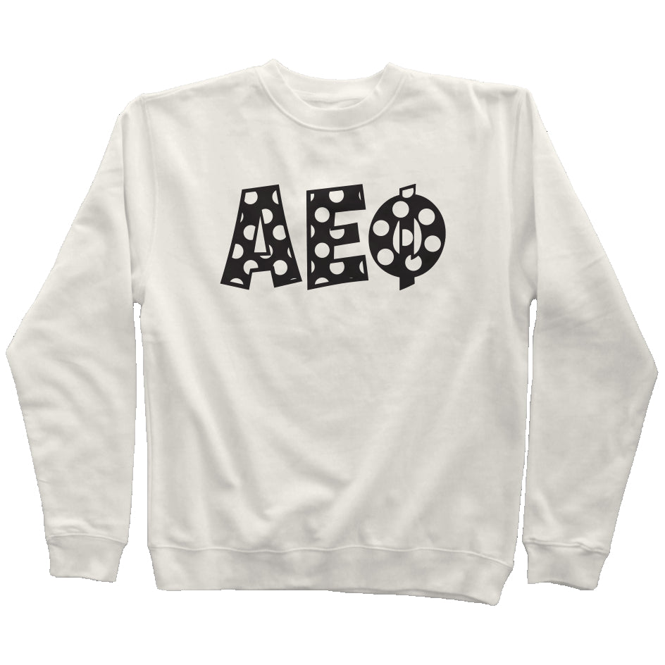 Alpha Epsilon Phi Polkadot sweatshirt