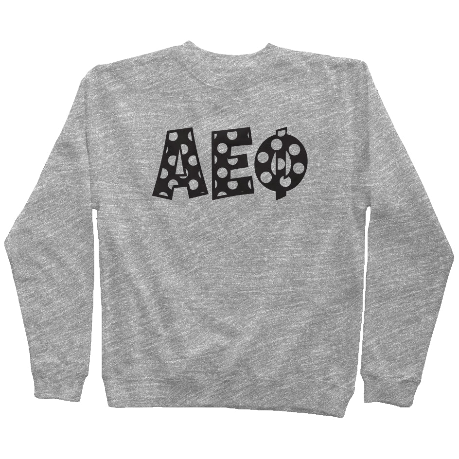 Alpha Epsilon Phi Polkadot sweatshirt