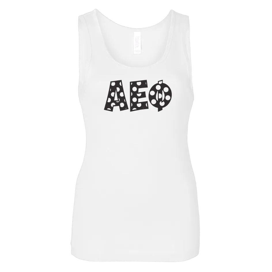 Alpha Epsilon Phi Polkadot Tank Top