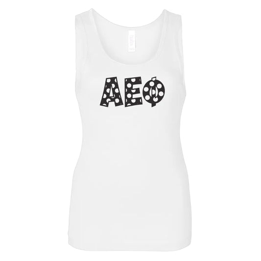 Alpha Epsilon Phi Polkadot Tank Top