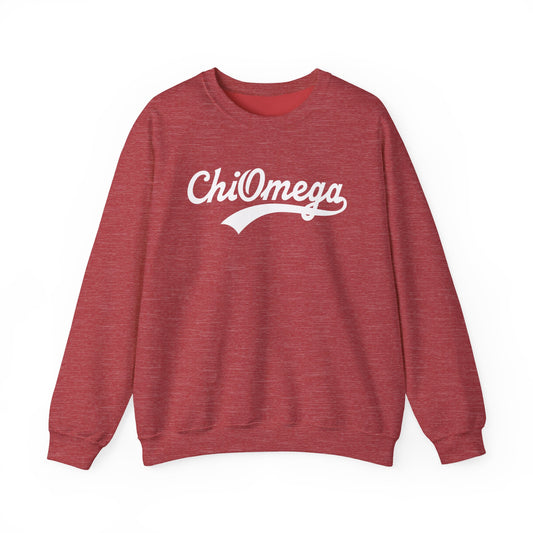 Chi Omega Baseball Sweatshirt - Ivy Society