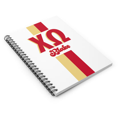 Chi Omega Personalized Notebook