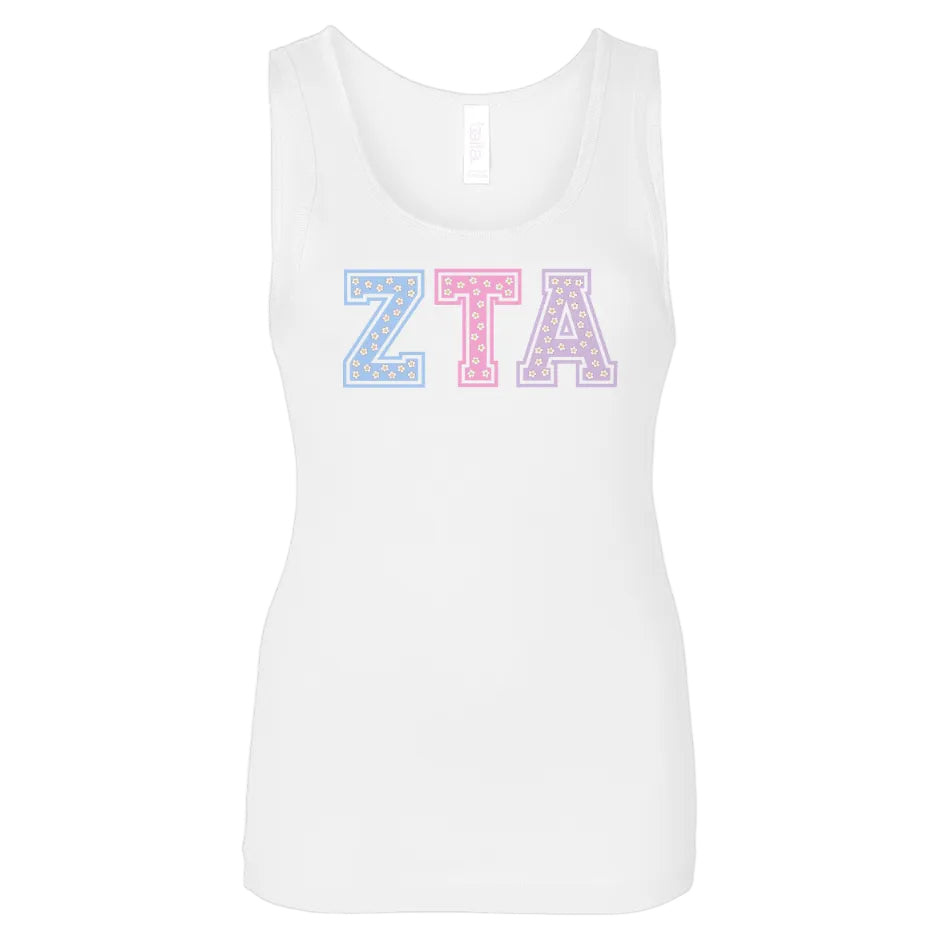 Zeta Tau Alpha Pastel Tank Top