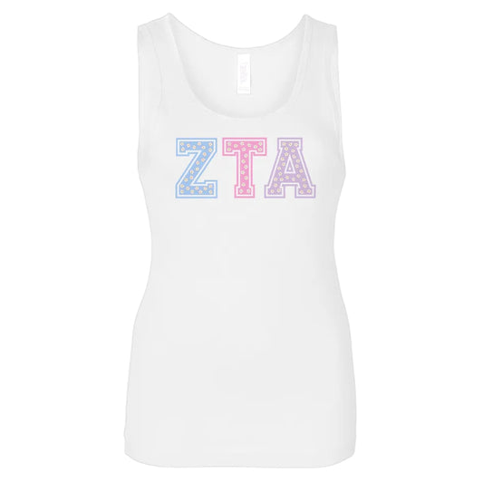 Zeta Tau Alpha Pastel Tank Top