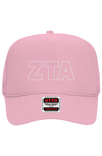 Zeta Tau Alpha Embroidered Trucker Hat