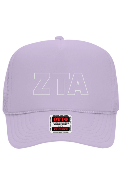Zeta Tau Alpha Embroidered Trucker Hat