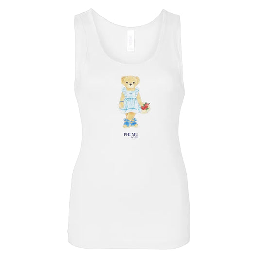 Phi Mu Bear Tank Top