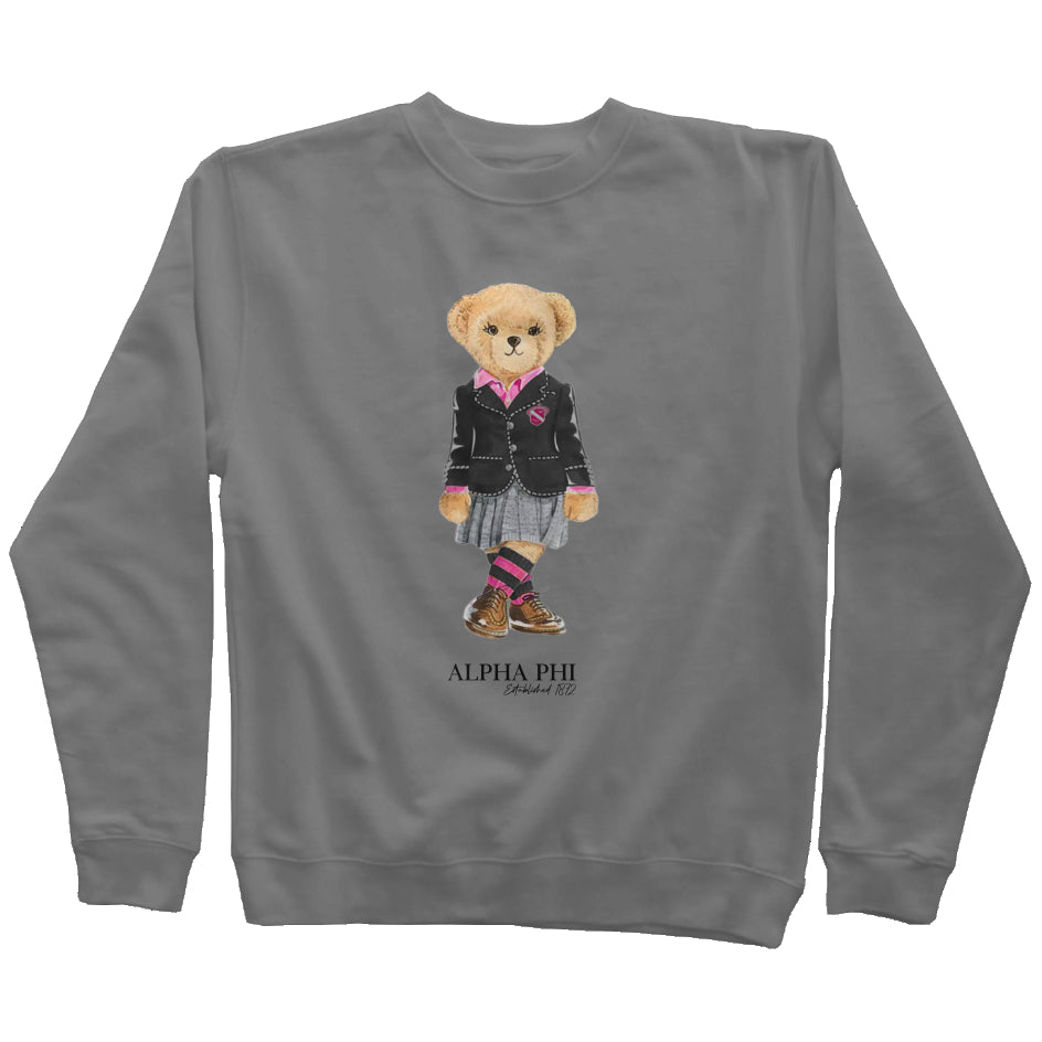 Alpha Phi Sorority Bear Sweatshirt