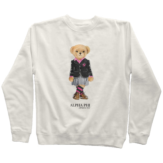 Alpha Phi Sorority Bear Sweatshirt