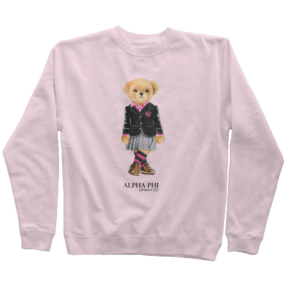 Alpha Phi Sorority Bear Sweatshirt