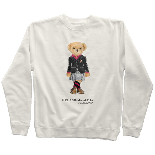 Alpha Sigma Alpha Sorority Bear Sweatshirt