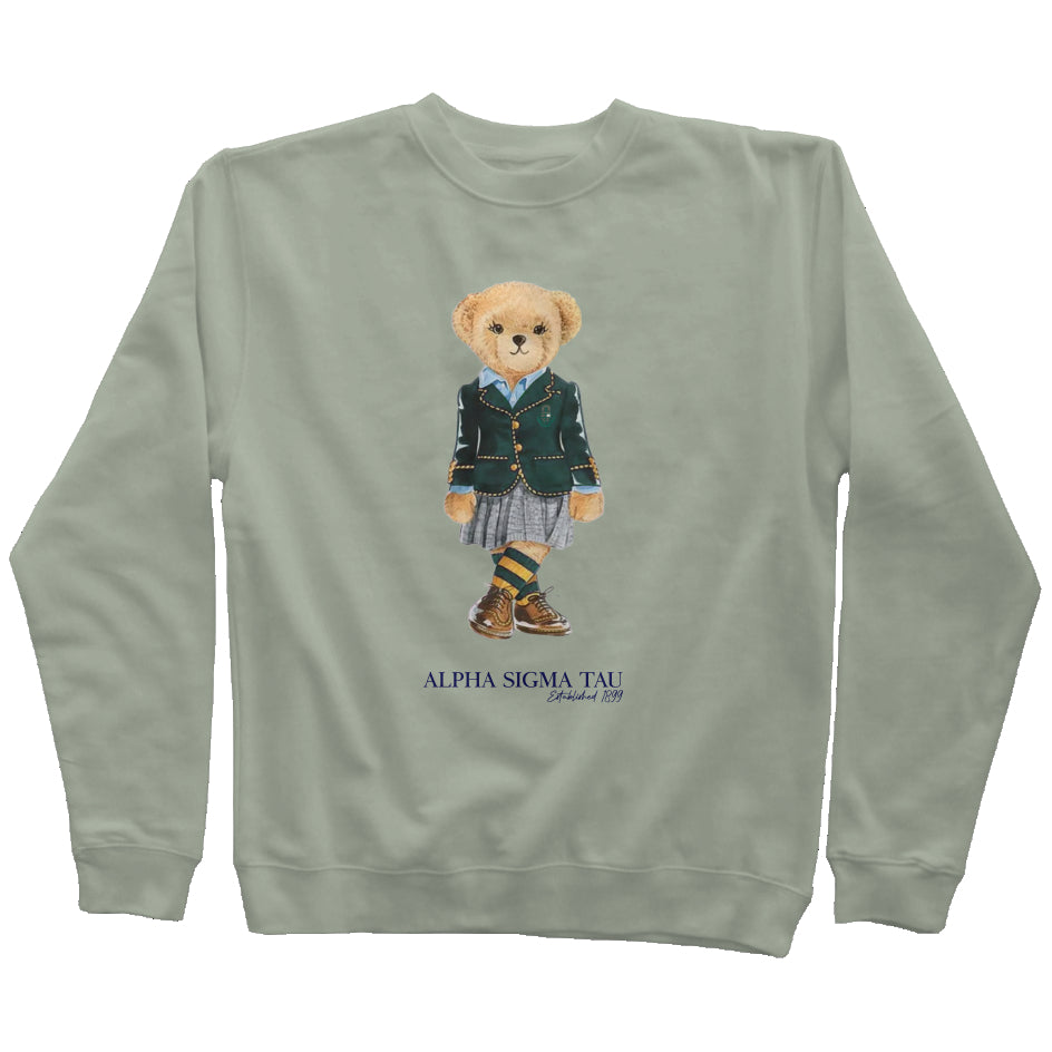 Alpha Sigma Tau Sorority Bear Sweatshirt