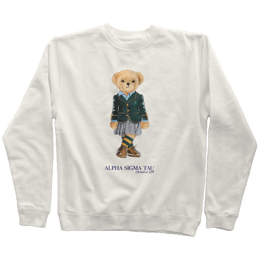 Alpha Sigma Tau Sorority Bear Sweatshirt