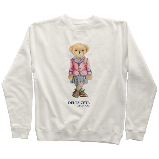 Delta Zeta Sorority Bear Sweatshirt