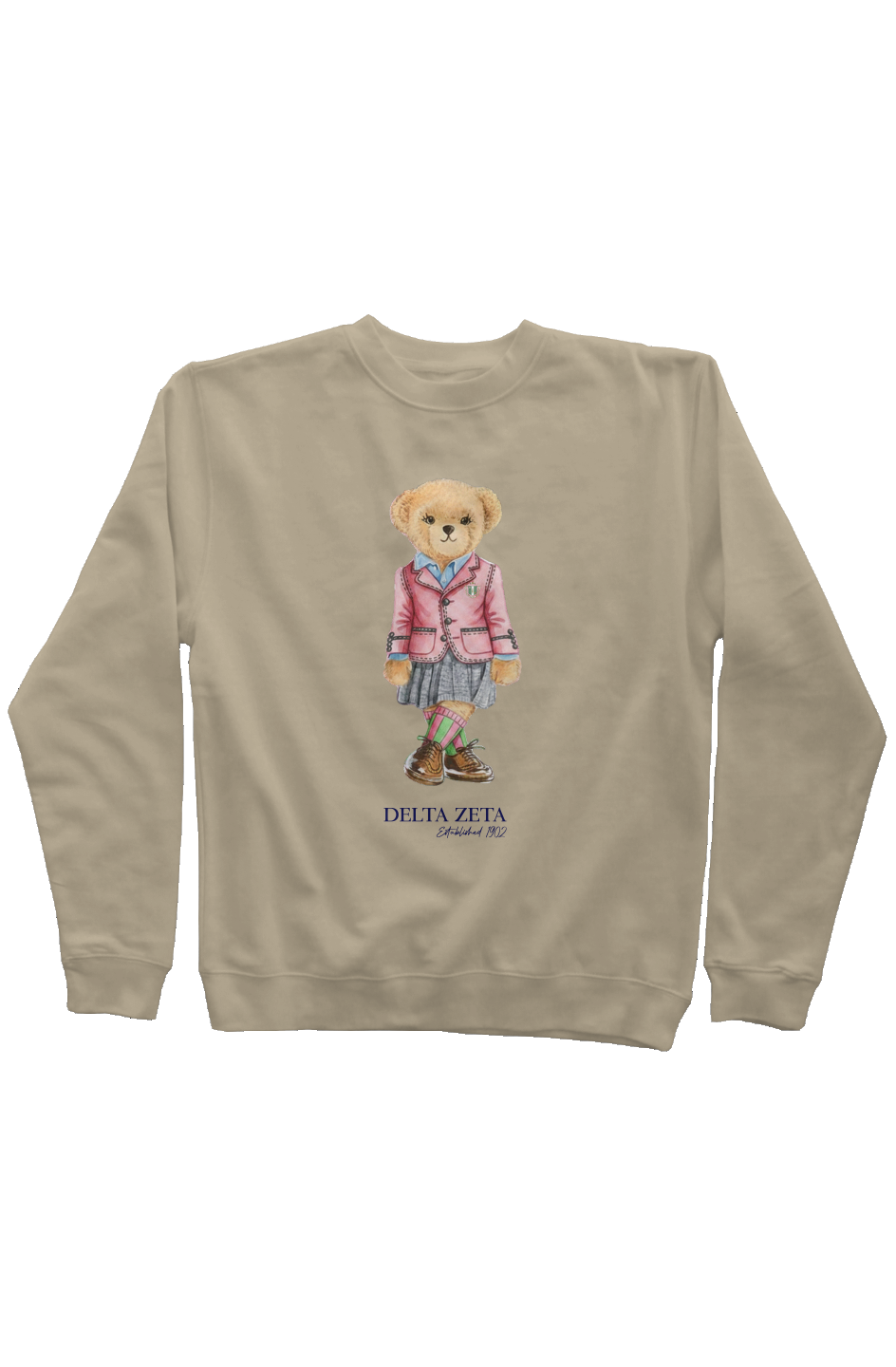 Delta Zeta Sorority Bear Sweatshirt