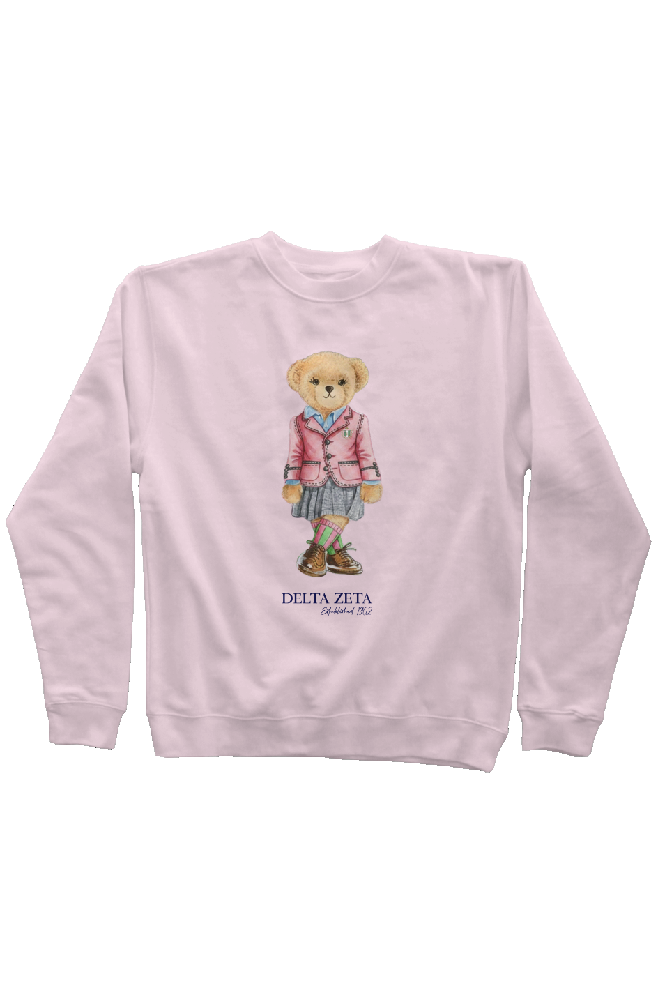 Delta Zeta Sorority Bear Sweatshirt