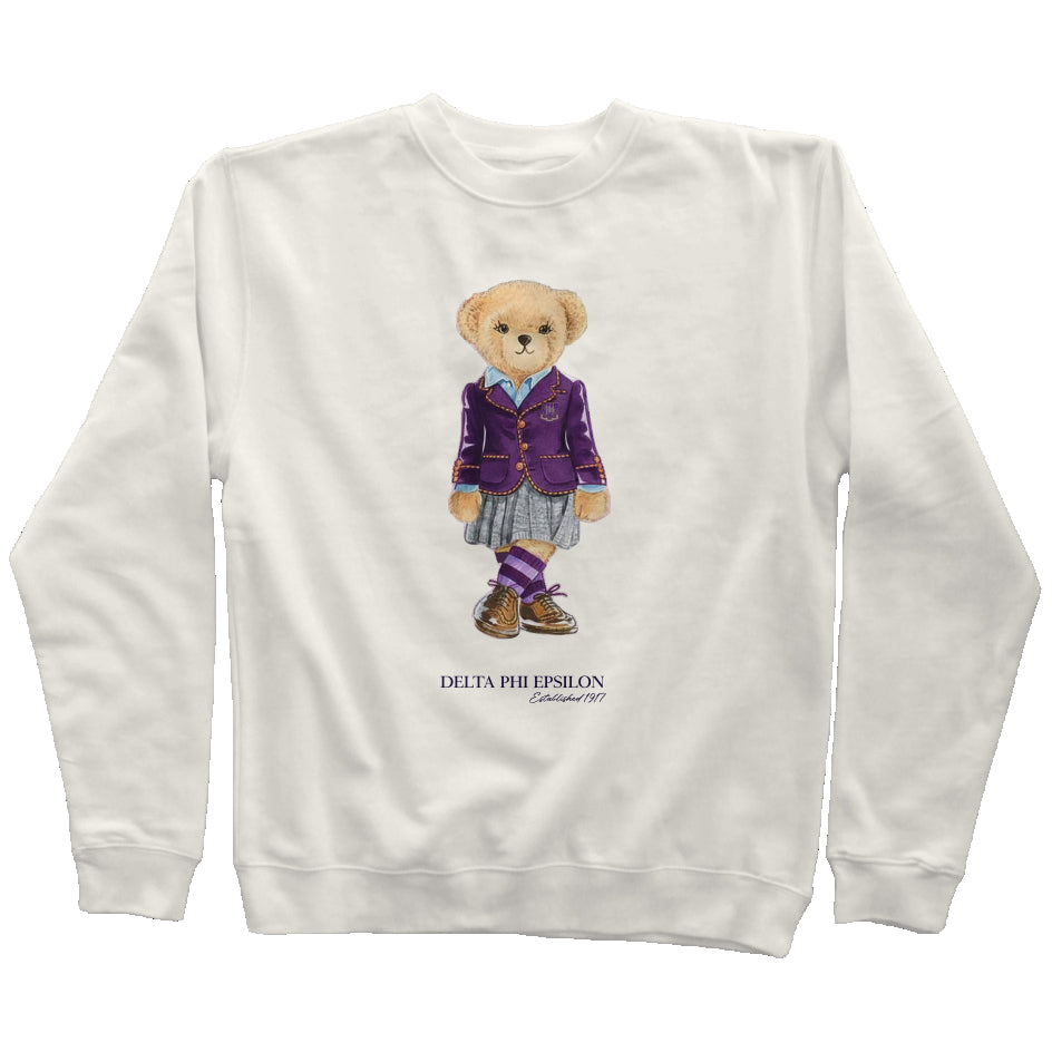 Delta Phi Epsilon Sorority Bear Sweatshirt