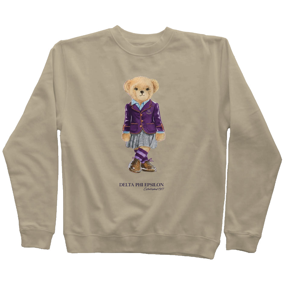 Delta Phi Epsilon Sorority Bear Sweatshirt