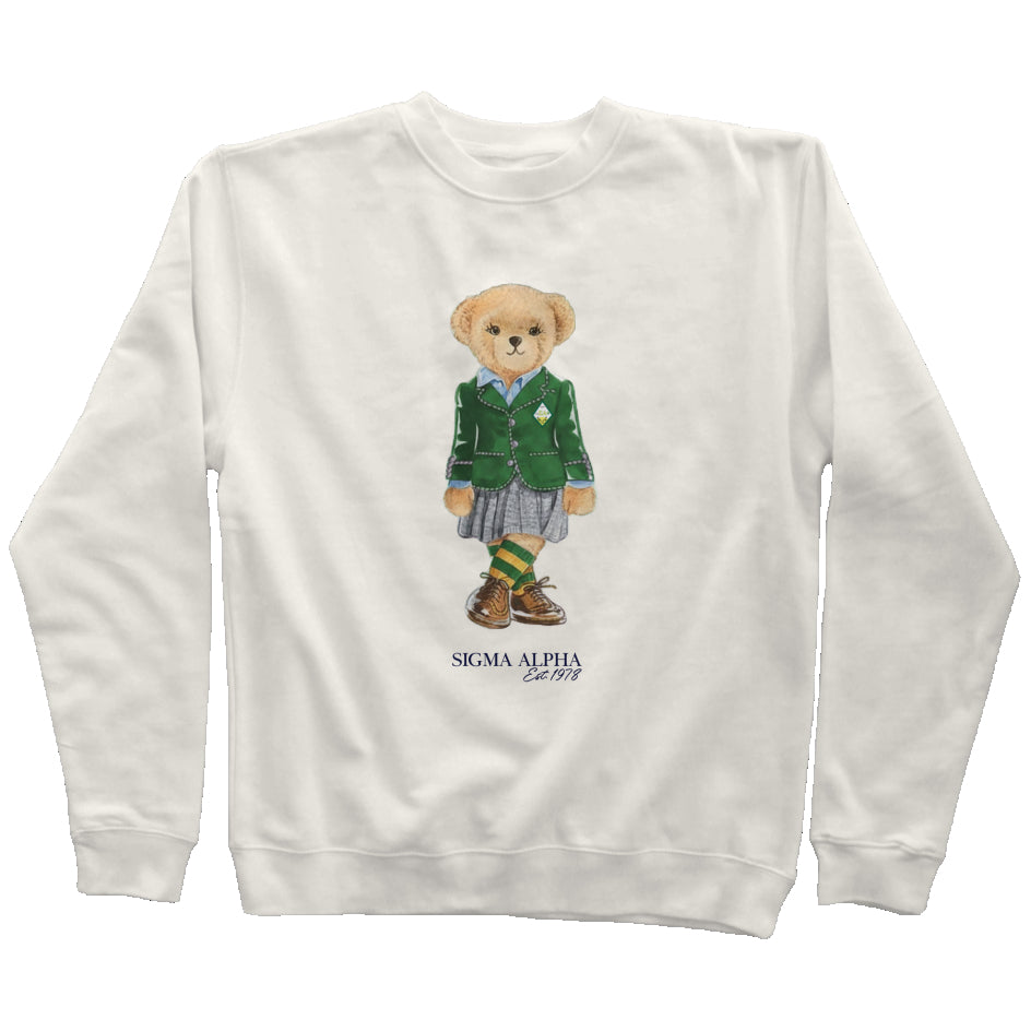 Sigma Alpha Sorority Bear Sweatshirt