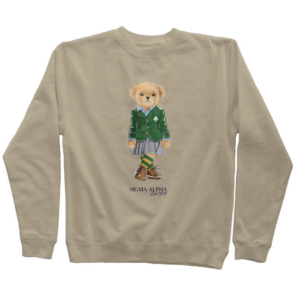 Sigma Alpha Sorority Bear Sweatshirt