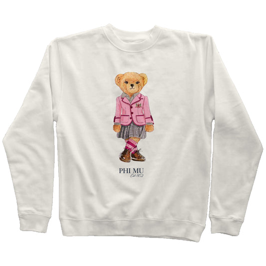 Phi Mu Sorority Bear Sweatshirt