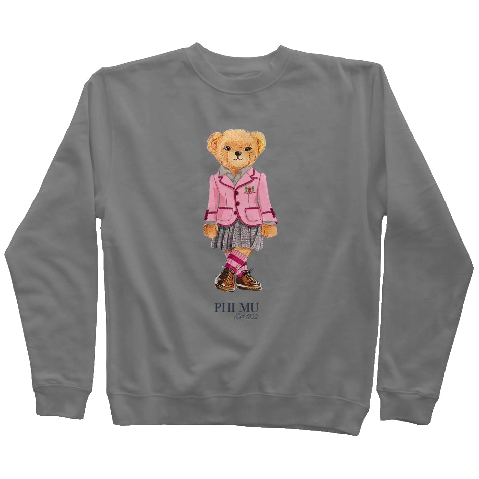 Phi Mu Sorority Bear Sweatshirt