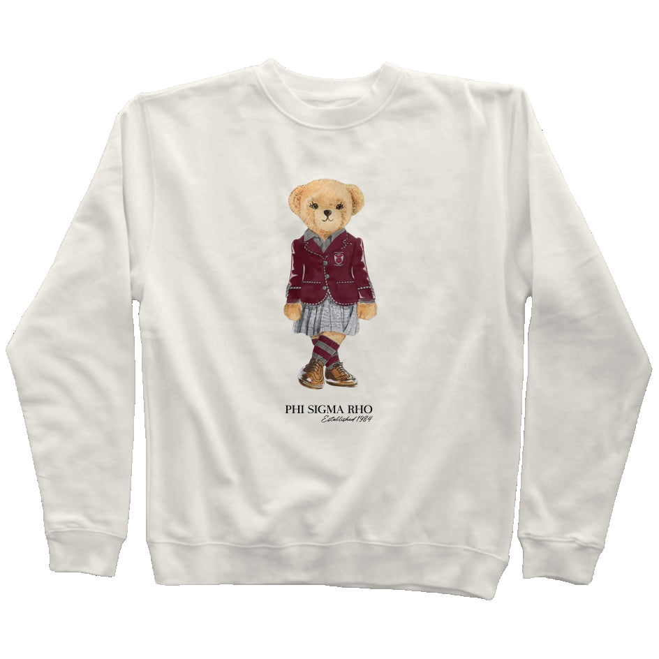 Phi Sigma Rho Sorority Bear Sweatshirt