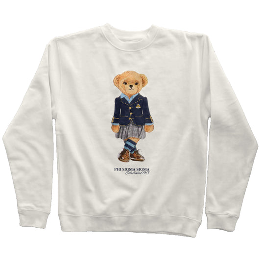 Phi Sigma Sigma Sorority Bear Sweatshirt