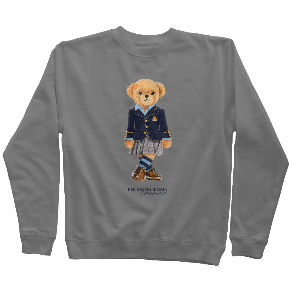 Phi Sigma Sigma Sorority Bear Sweatshirt