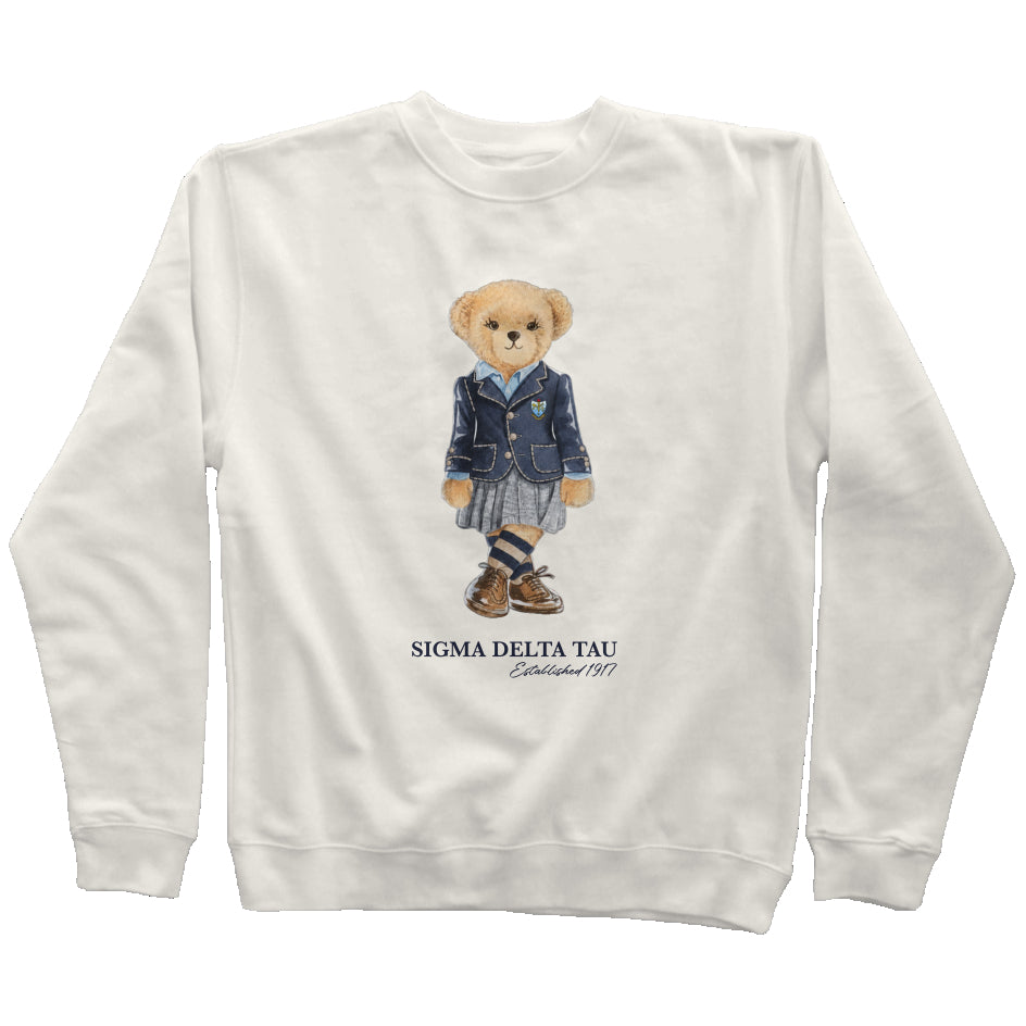Sigma Delta Tau Sorority Bear Sweatshirt