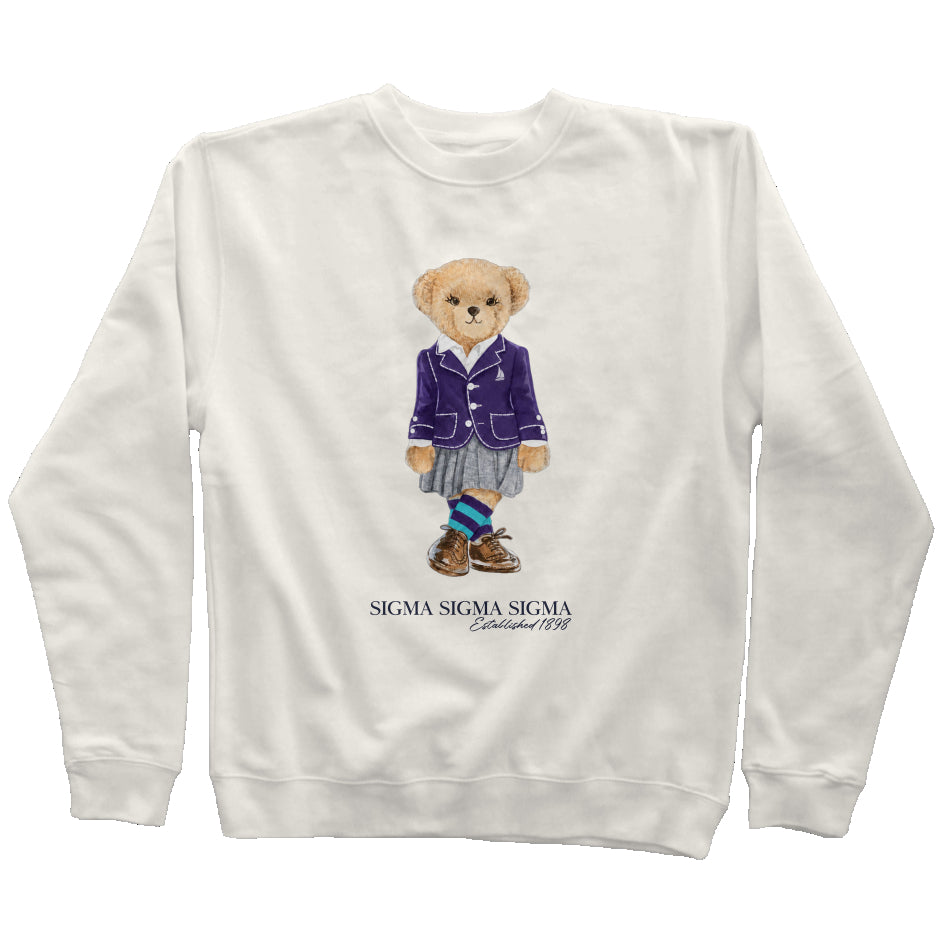 Tri Sigma Sorority Bear Sweatshirt