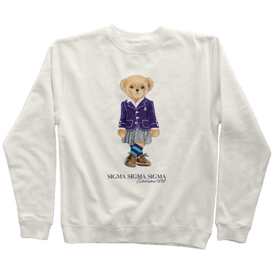 Tri Sigma Sorority Bear Sweatshirt
