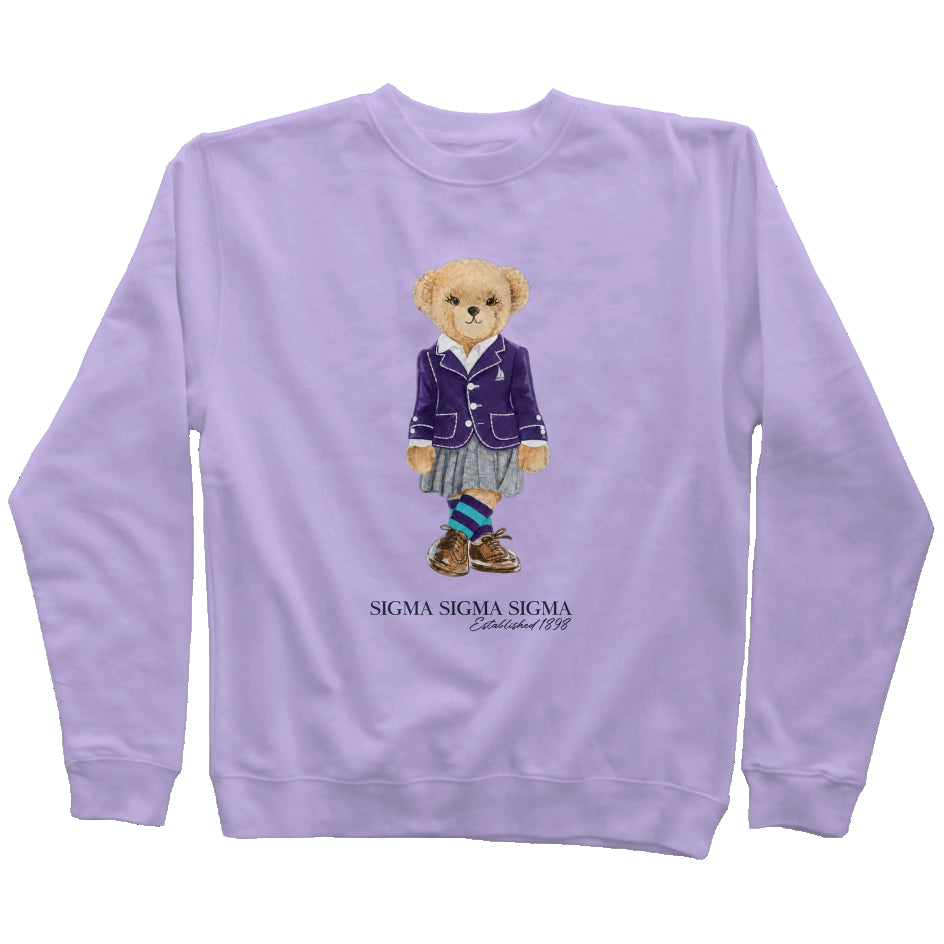Tri Sigma Sorority Bear Sweatshirt