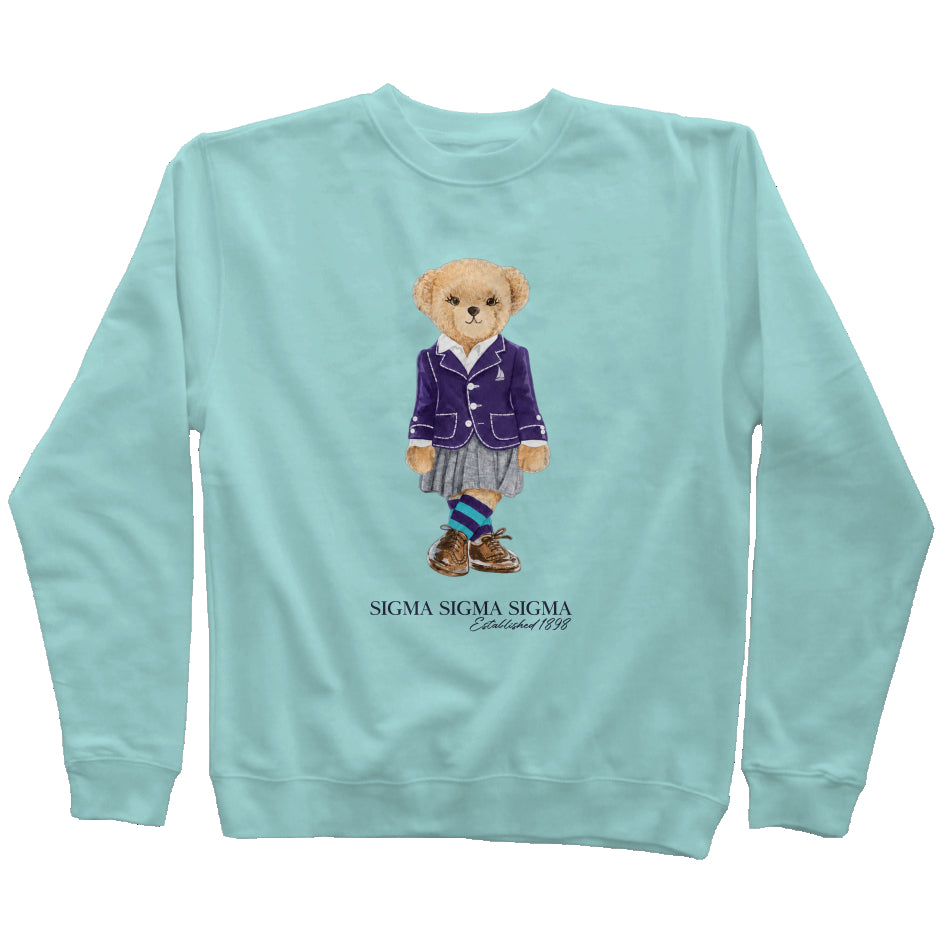 Tri Sigma Sorority Bear Sweatshirt