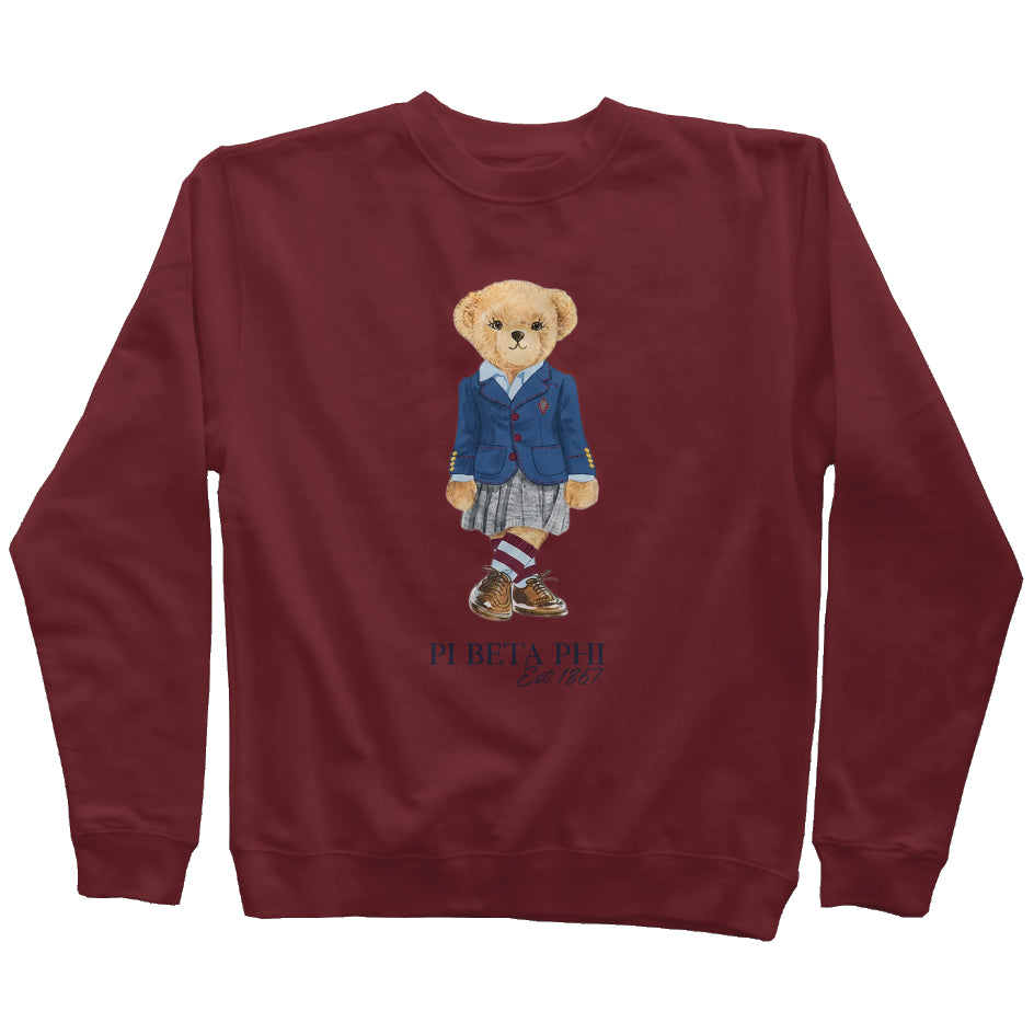 Pi Beta Phi Sorority Bear Sweatshirt
