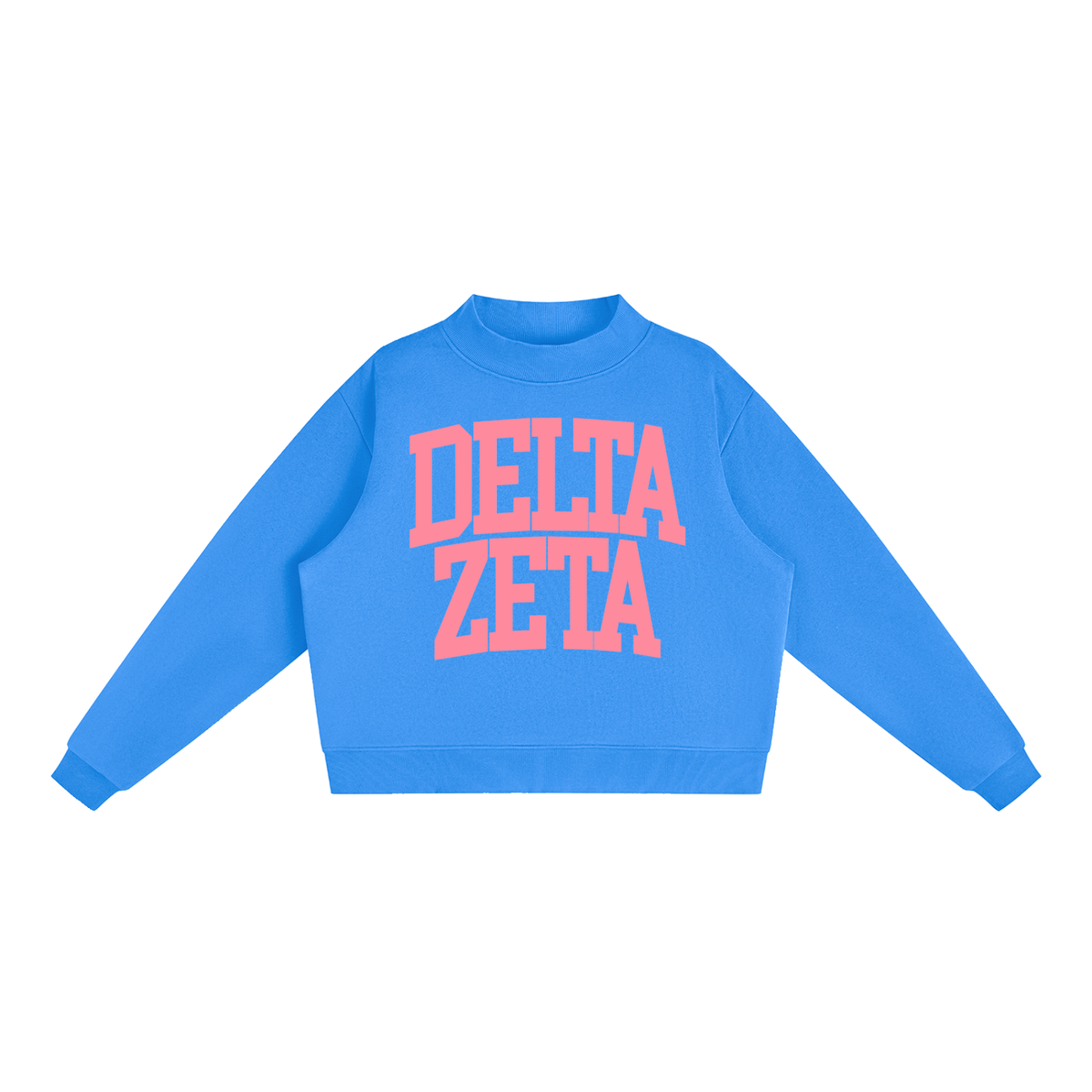 Delta Zeta Big Mock Neck Sweatshirt