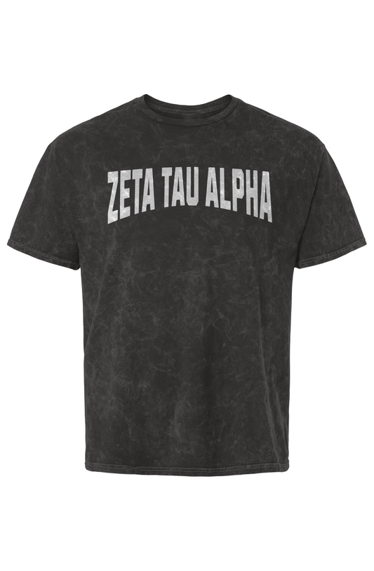 Zeta Tau Alpha Mineral Wash T Shirt