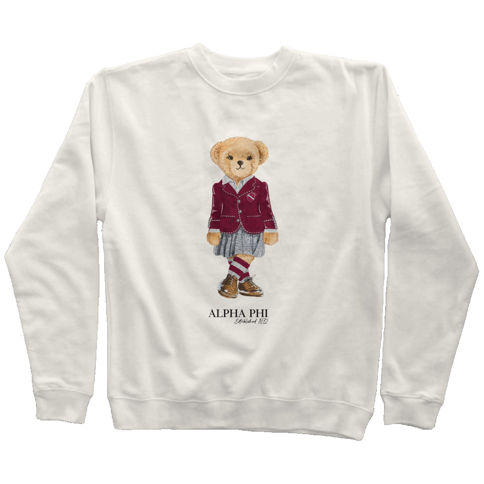 Alpha Phi Sorority Bear Sweatshirt