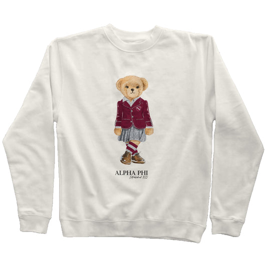 Alpha Phi Sorority Bear Sweatshirt