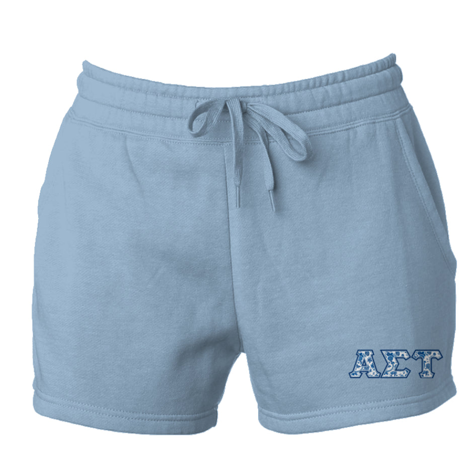 Alpha Sigma Tau Blue Willow Shorts