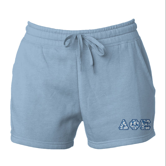 Delta Phi Epsilon Blue Willow Shorts