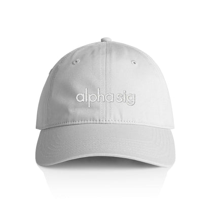 Alpha Sigma Alpha White Puff Embroidered Hat