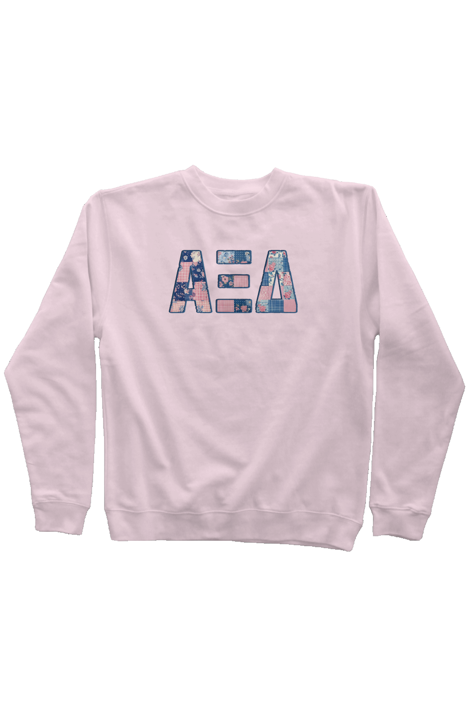 Alpha Xi Delta Faux Patchwork Sweatshirt