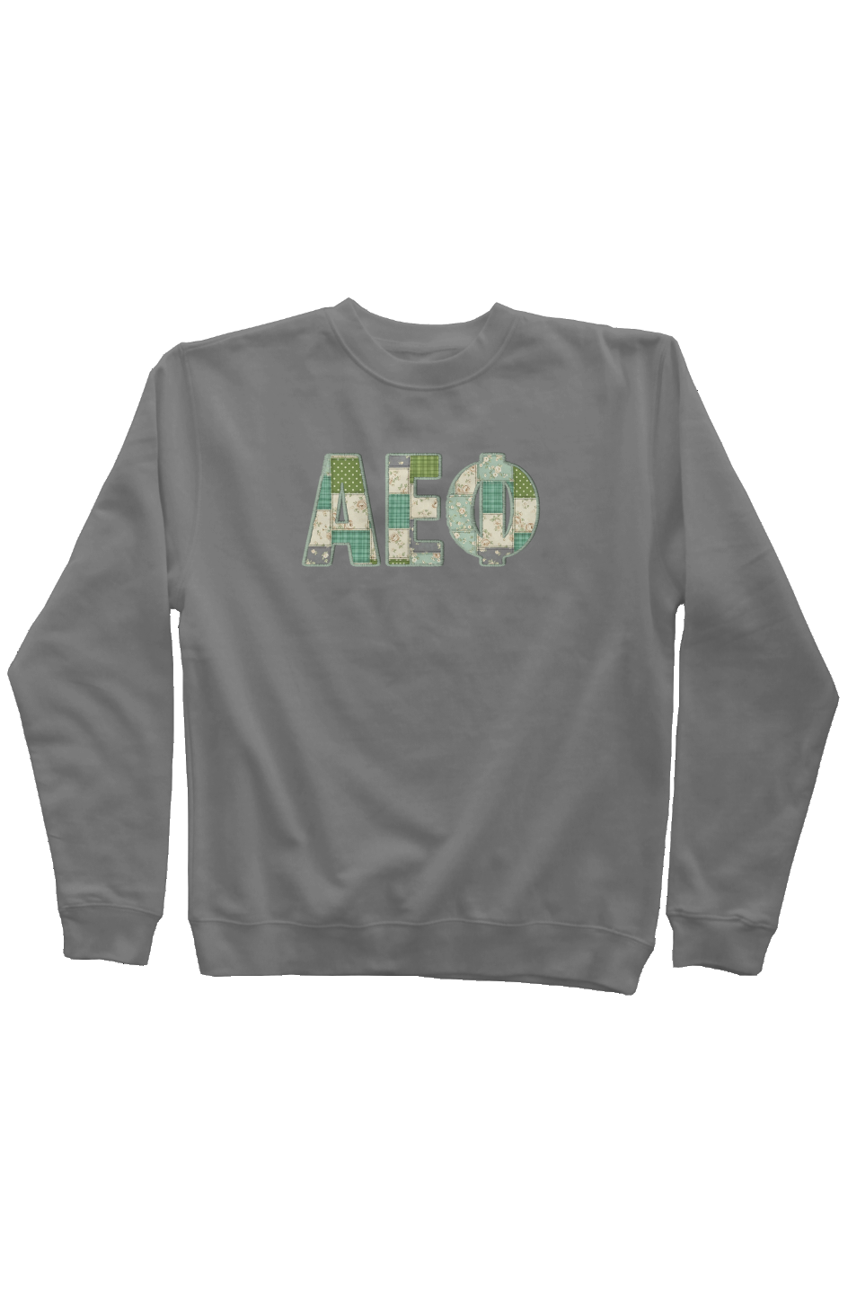 Alpha Epsilon Phi Faux Patchwork Sweatshirt