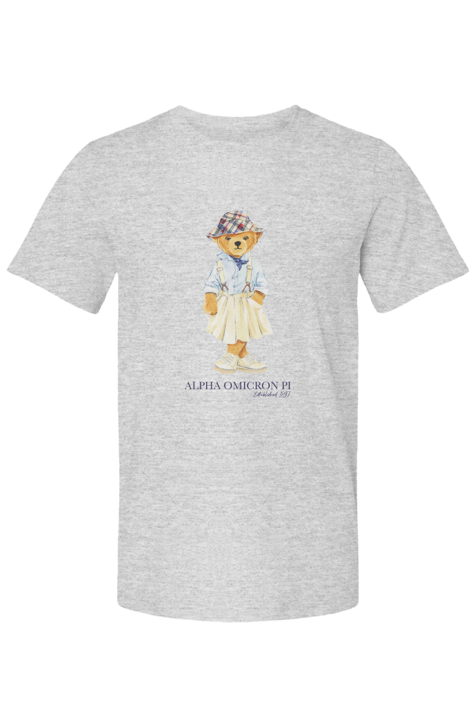 Alpha Omicron Pi Bear T Shirt