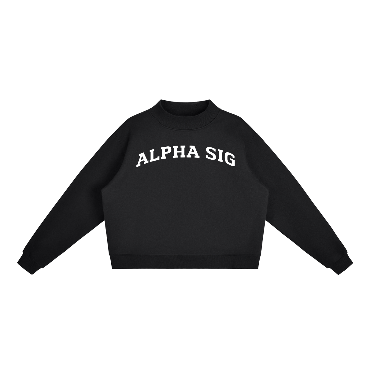 Alpha Sigma Alpha Mock Neck Sweatshirt